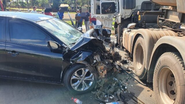 Motorista fica ferido em grave acidente na BR-050 em Catalão