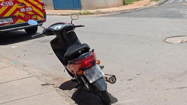 Imprudência no Trânsito deixa vítima no Bairro dos Lucas em Catalão