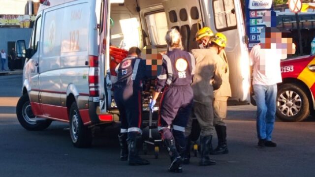 Motociclista fica ferido em acidente na saída para Goiandira