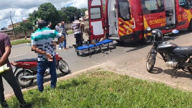 Motociclista fica ferido ao atingir ônibus na BR-050, em Catalão