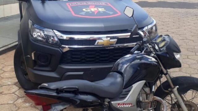 CPE recupera moto furtada durante patrulhamento em Ipameri