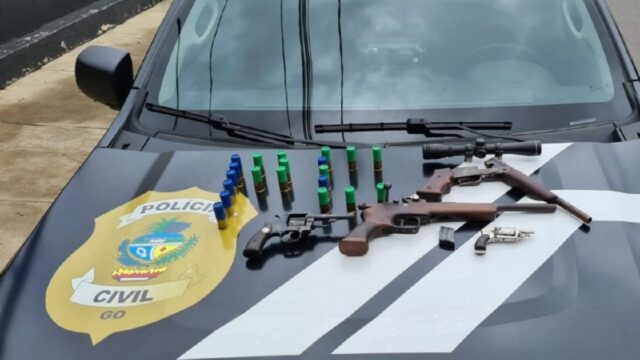 Polícia Civil prende em Davinópolis investigado por violência doméstica e posse ilegal de armas e munições