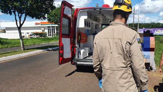 Motociclista fica ferido ao envolver em acidente em Catalão
