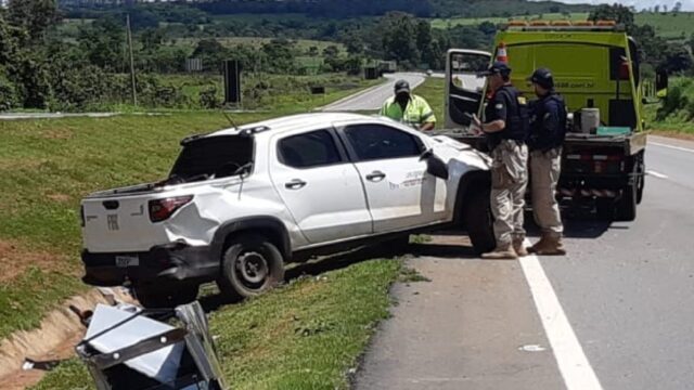 Acidente de trânsito deixa feridos na BR-050, em Catalão