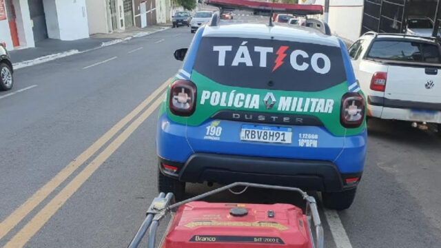 PM prende suspeito e recupera equipamentos furtados avaliado em R$ 12 mil