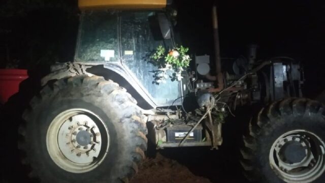 Em Ipameri, CPE recupera maquina agrícola furtada e prende suspeito em flagrante