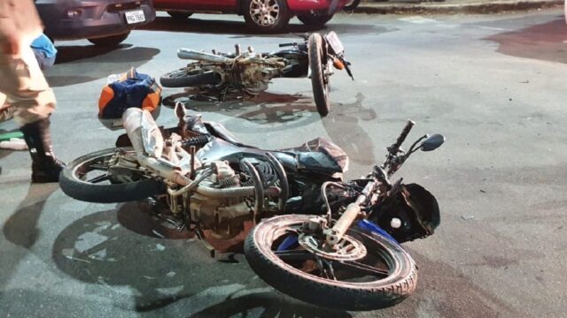 Grave acidente entre duas motocicletas deixa mulher ferida em Catalão