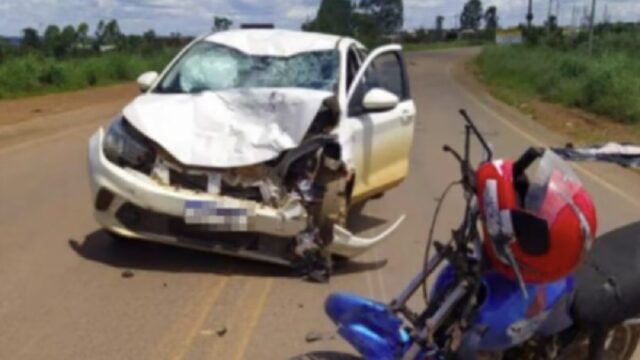 Motociclista morre e passageira fica ferida em acidente na GO-139, em Alexânia