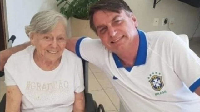 Mãe de Bolsonaro morre aos 94 anos; anúncio foi feito pelo presidente