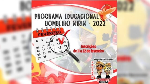 Abertas as inscrições do Programa Educacional Bombeiro Mirim 2022 em Catalão