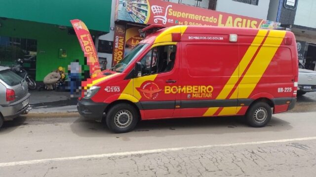 Motociclista fica ferido após queda de moto no Bairro Santa Helena, em Catalão