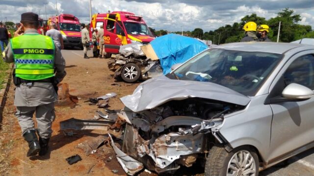 Três pessoas morrem em acidente de carro em Aparecida de Goiânia