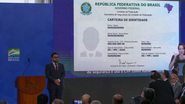 Governo lança carteira nacional de identidade com registro único