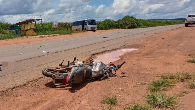 Motociclista morre após batida com caminhonete na GO-330, em Pires do Rio