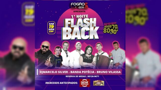 Neste sábado (19), no Fogão de Lenha Show “Flash Back”
