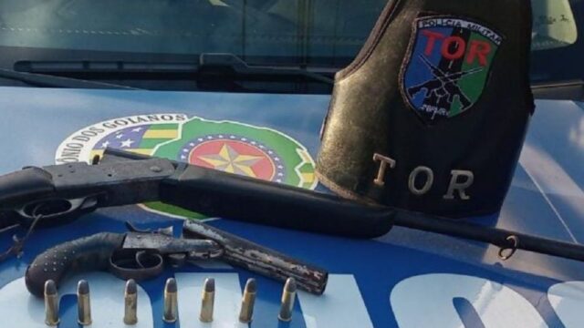 Homem é preso por porte ilegal de arma de fogo na GO-506, em Catalão