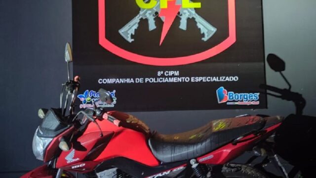 Suspeito de 29 anos é preso em Pires do Rio com moto furtada em Ipameri