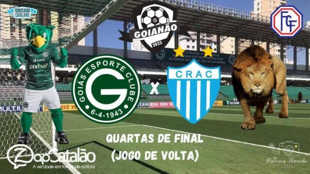 Após ser atropelado pelo Goiás, CRAC volta a campo neste domingo no jogo de volta nas quartas de final do Goianão 2022