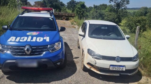 Veículo furtado em Uberlândia/MG, é recuperado em Goiandira
