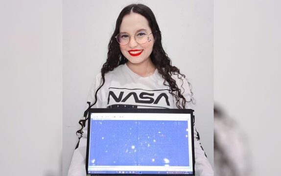 Mariana Milena, estudante de Catalão, participa de programa feito em parceria com a Nasa e encontra asteroide