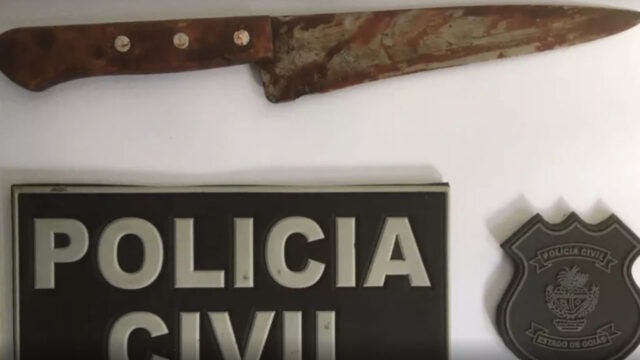 Idoso é preso após esfaquear a mulher enquanto ela dormia, em Piracanjuba (GO)