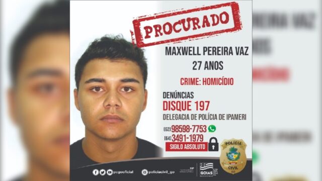 Polícia Civil procura por suspeito de duplo homicídio, em Ipameri