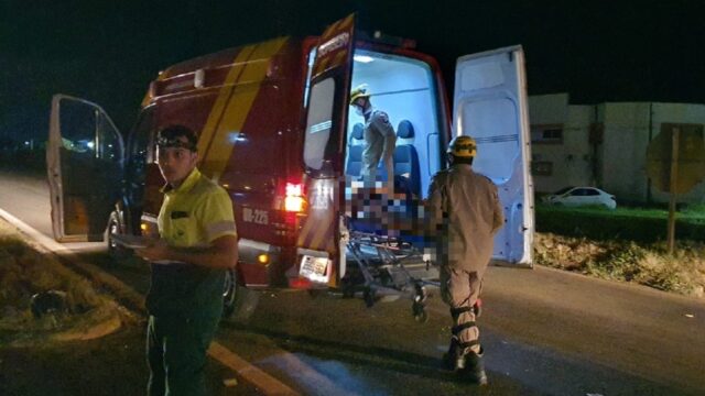 Acidente entre motos deixa uma pessoa ferida na BR-050, em Catalão