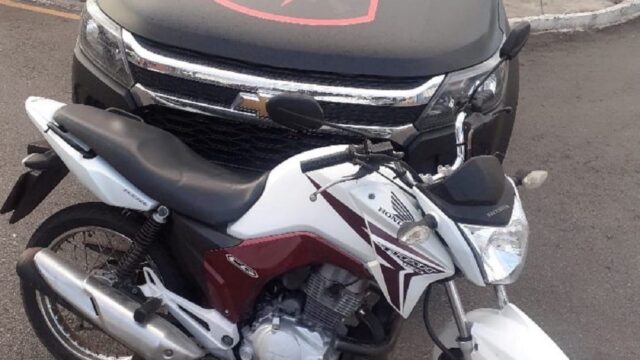 CPE recupera moto roubada no Bairro Castelo Branco, em Catalão