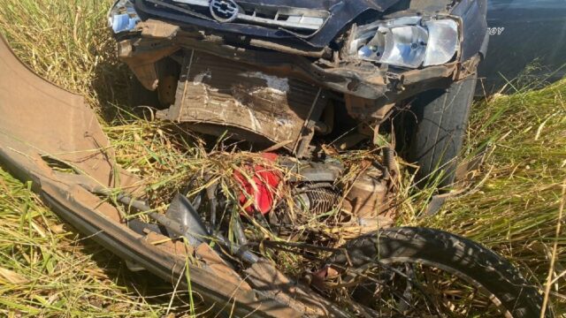 Em Caldas Novas: Grave acidente deixa mulher e criança feridas