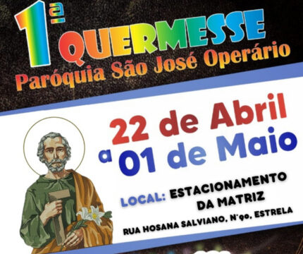 Acontece a 1ª Quermesse da Paróquia São José Operário no Bairro Estrela, em Catalão