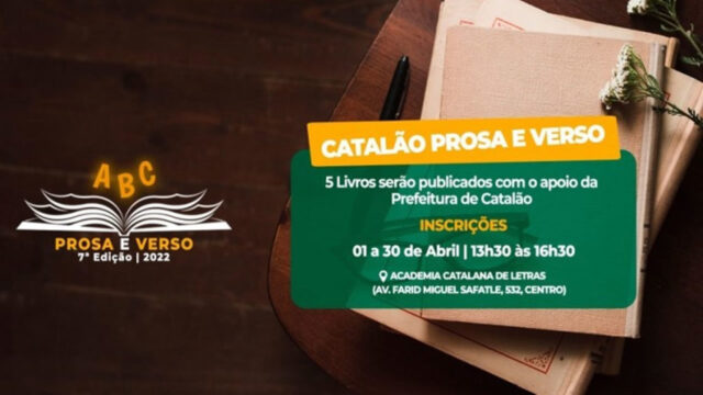 "Catalão em Prosa e Verso" abre inscrições