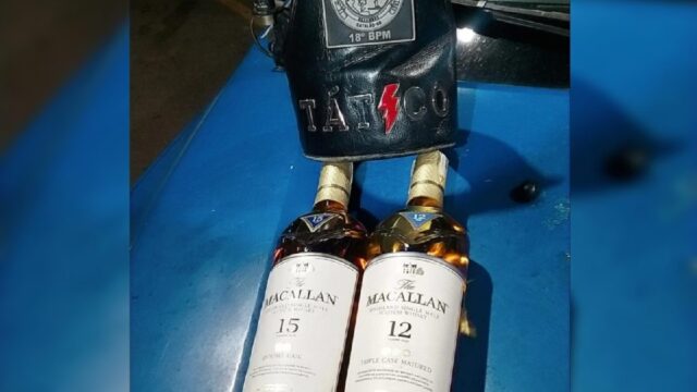 Em Catalão, homem é preso após furtar garrafas de Whisky em atacadista