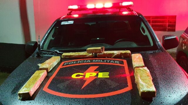 Jovem suspeito de tráfico interestadual é preso com 7 kg de drogas na BR-050, em Cumari