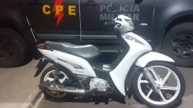 Moto furtada em Uberlândia (MG) é recuperada pela CPE em Catalão