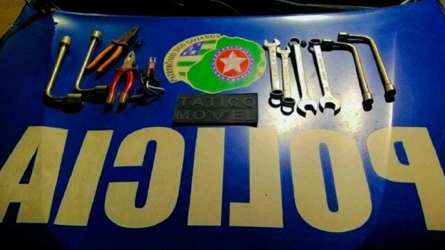 Equipe do Tático Móvel prende três suspeitos de furtar posto de combustível em Catalão