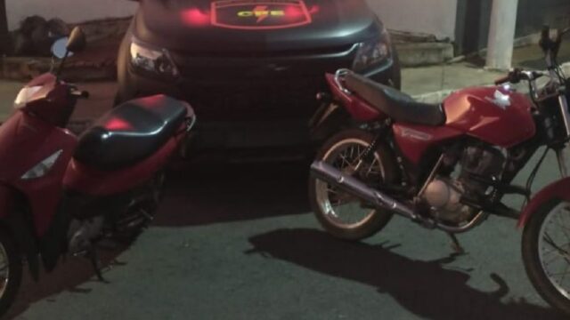 CPE recupera em Catalão duas motocicletas com restrição de furto/roubo ocorrido em Uberlândia (MG)