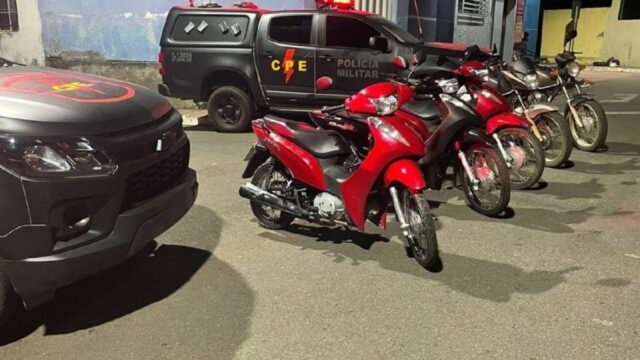 CPE recupera seis motos furtadas em Uberlândia (MG) durante operação policial em Catalão, Ouvidor e Três Ranchos
