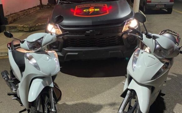 Após denúncia, CPE prende suspeito e recupera motos furtadas em Campo Alegre de Goiás