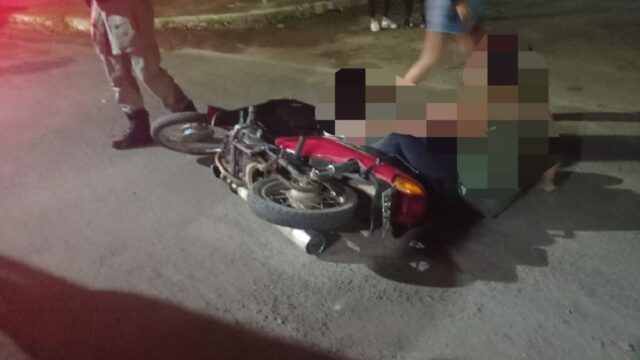 Motociclista fica ferida após se envolver em acidente em Campo Alegre de Goiás