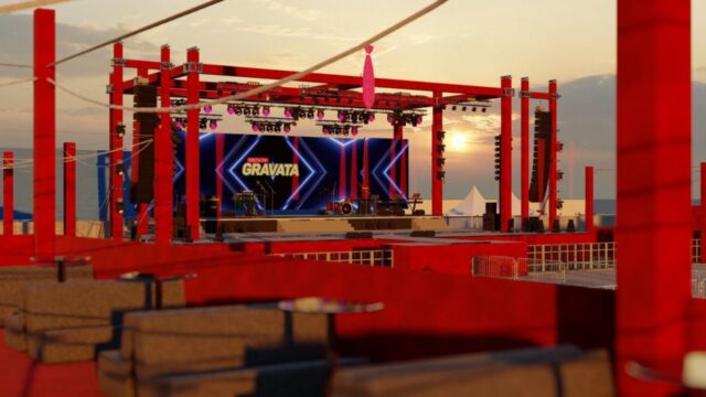 Gravata mostra estrutura que será montada para o mega show de Israel & Rodolffo, em Catalão