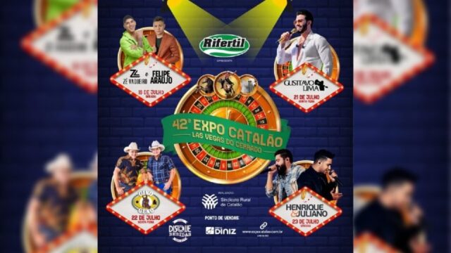 Começa a venda de ingressos avulsos para a Expo Catalão 2022