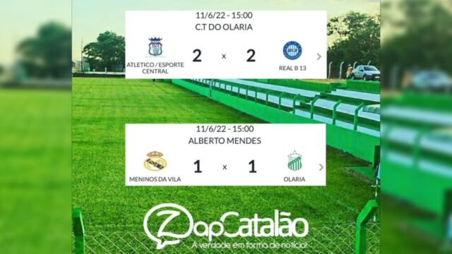 Jogos de ida da semifinal do Campeonato Catalano de Futebol Amador "Luis Mauro" foram disputados