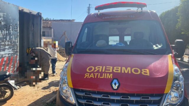 Acidente de trabalho: Jovem fica ferido após ser atingido por uma tábua na perna em Catalão