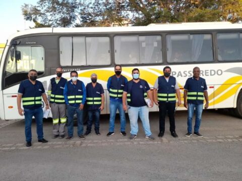 Sindicato Metabase realiza vistoria de segurança em ônibus que transportam trabalhadores as mineradoras