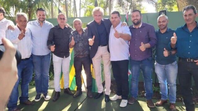 Caiado recebe prefeito e vereadores de Ouvidor em almoço no Palácio das Esmeraldas
