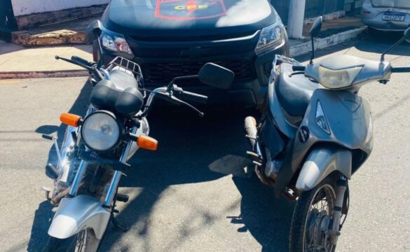 Mais duas motocicletas são recuperadas em ação policial no Distrito Industrial de Catalão