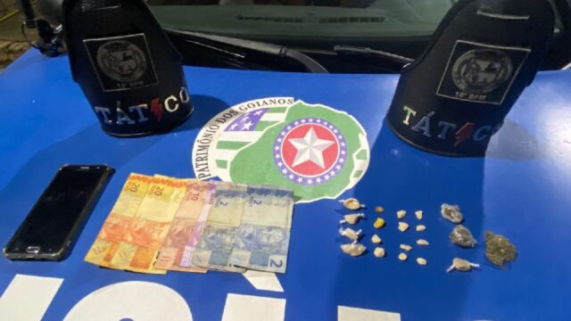 Jovem de 21 anos é preso pela equipe Tático Móvel no momento em que comercializava drogas no bairro São João