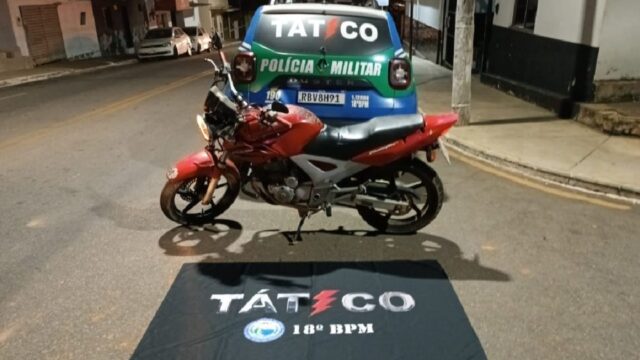 Alta produtividade: Em Catalão, equipe Tático Móvel recupera moto com restrição de furto registrado em Goiânia