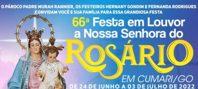 Começa em Cumari a 66° Festa do Rosário; veja a programação