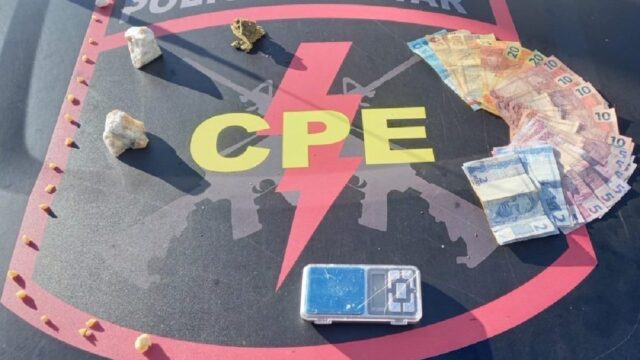 Suspeito por tráfico de drogas é preso no Bairro Mosenhor de Souza em Catalão